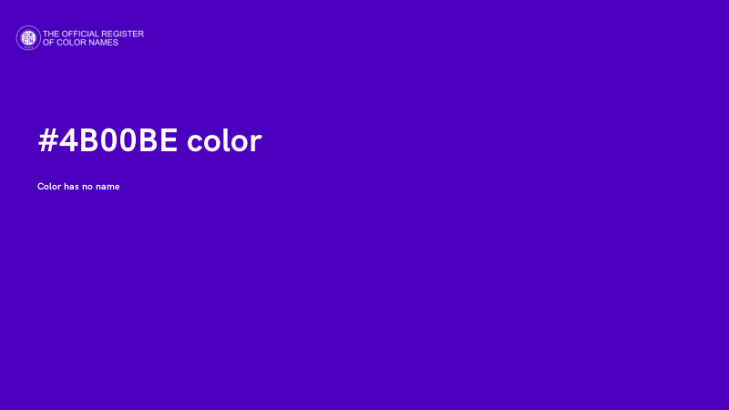 #4B00BE color image