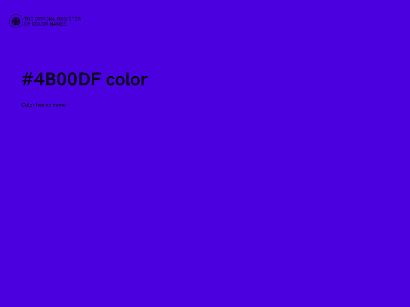 #4B00DF color image