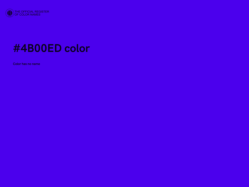 #4B00ED color image