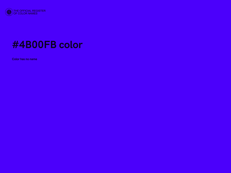 #4B00FB color image