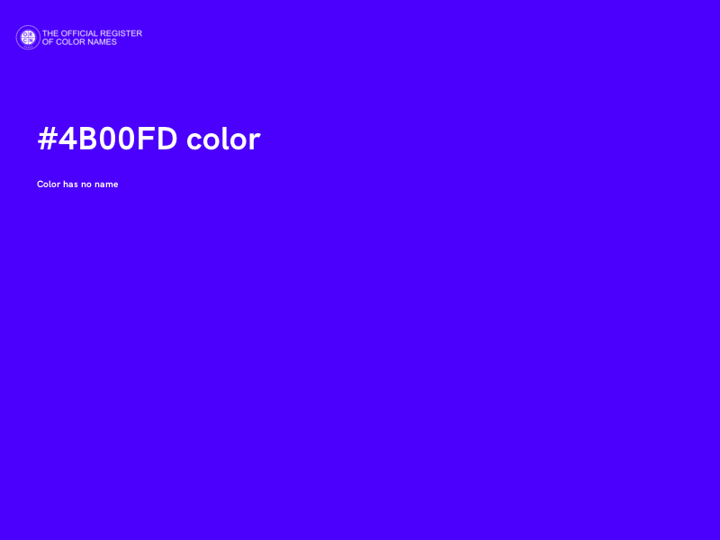 #4B00FD color image