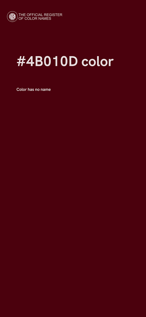 #4B010D color image