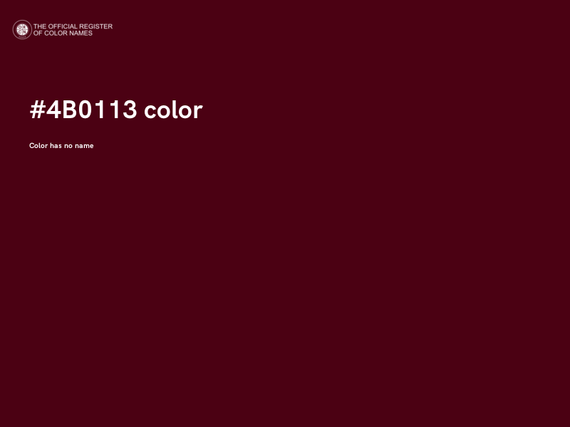 #4B0113 color image