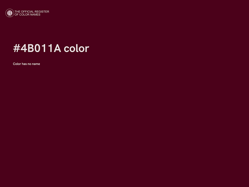 #4B011A color image