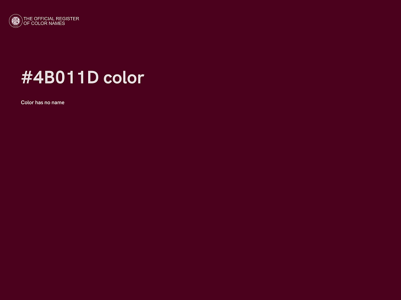 #4B011D color image