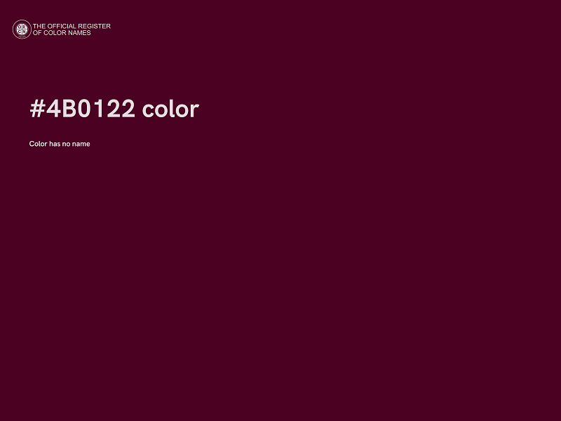 #4B0122 color image