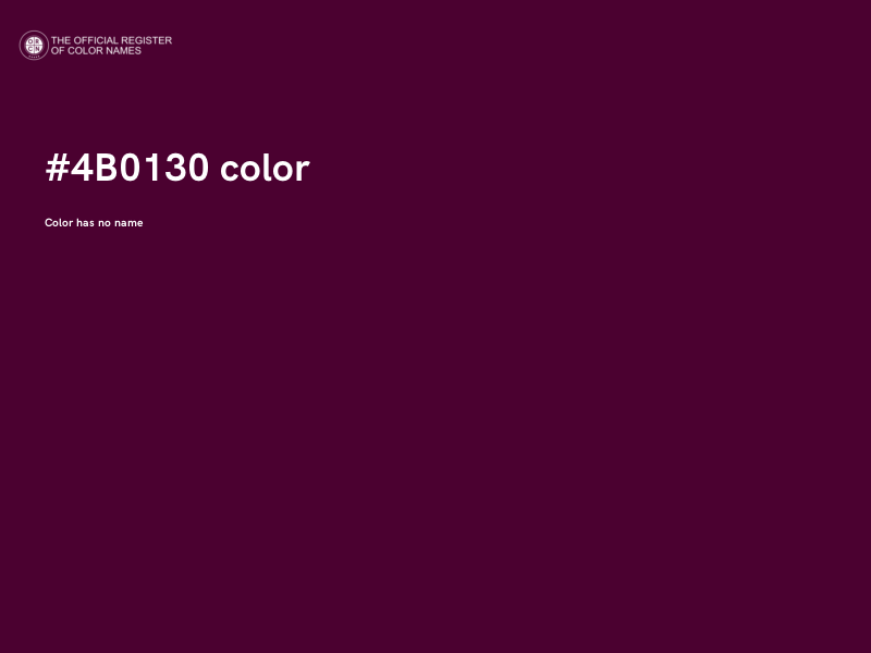 #4B0130 color image