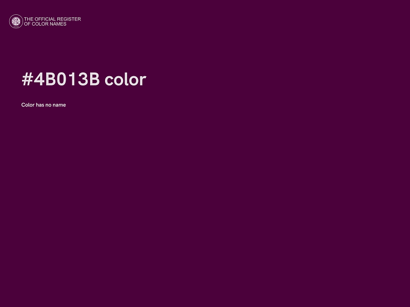 #4B013B color image