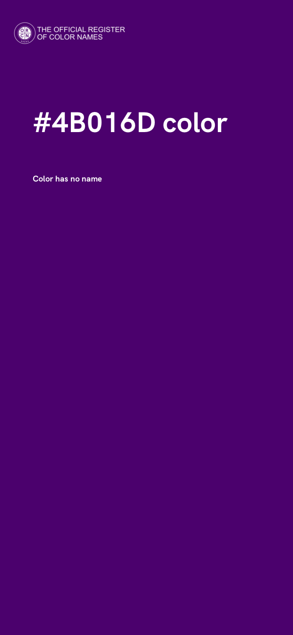 #4B016D color image