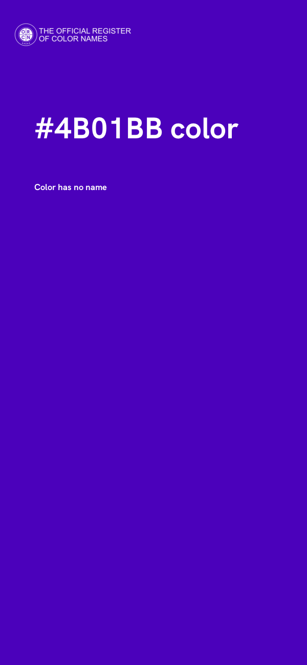 #4B01BB color image