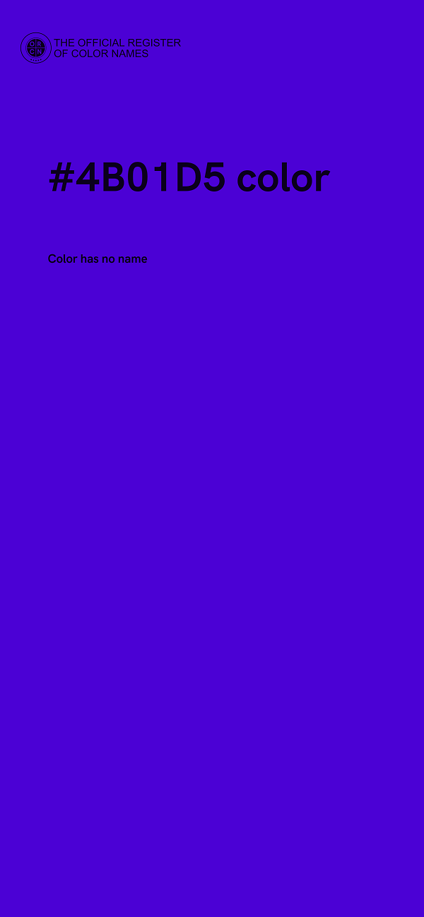 #4B01D5 color image