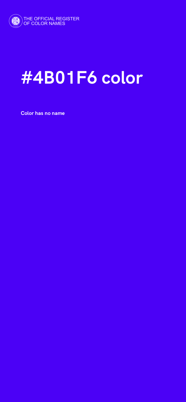 #4B01F6 color image