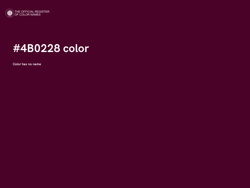 #4B0228 color image