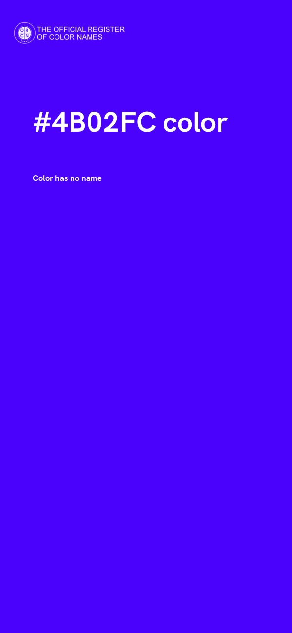#4B02FC color image