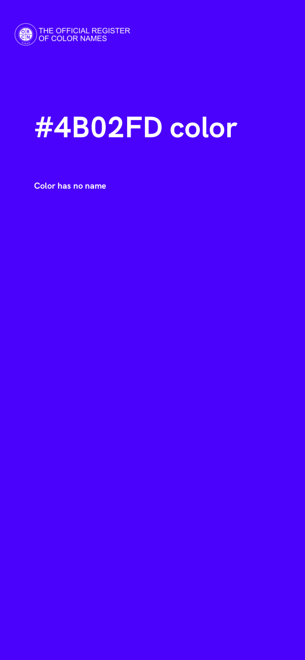 #4B02FD color image