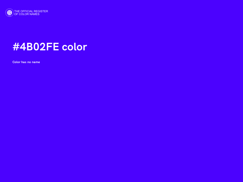 #4B02FE color image