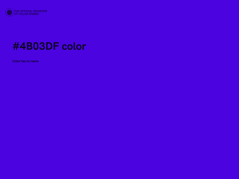 #4B03DF color image