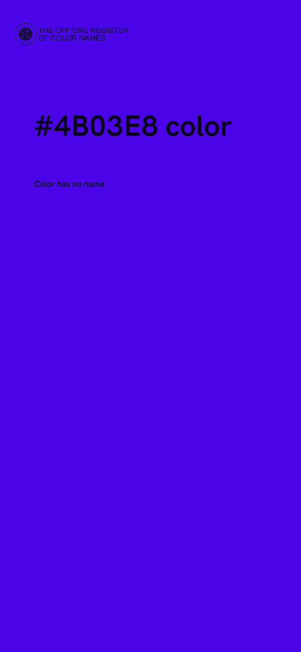 #4B03E8 color image