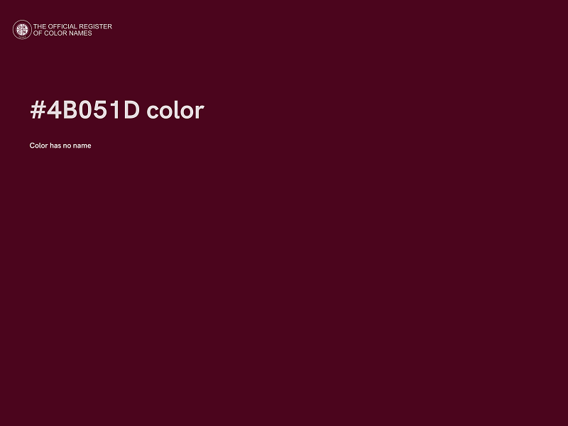 #4B051D color image