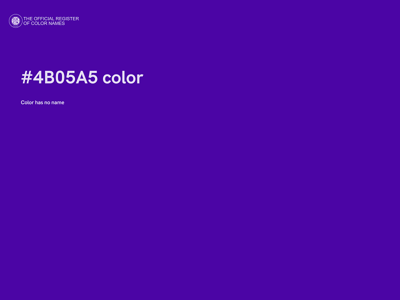 #4B05A5 color image