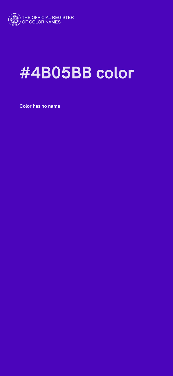 #4B05BB color image