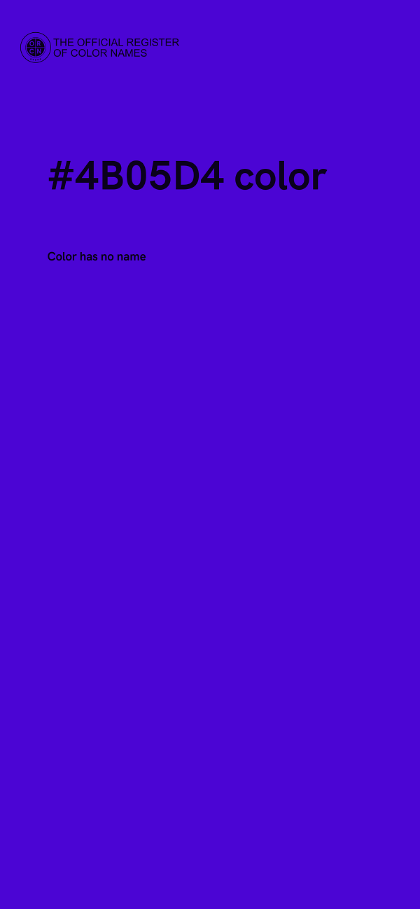 #4B05D4 color image