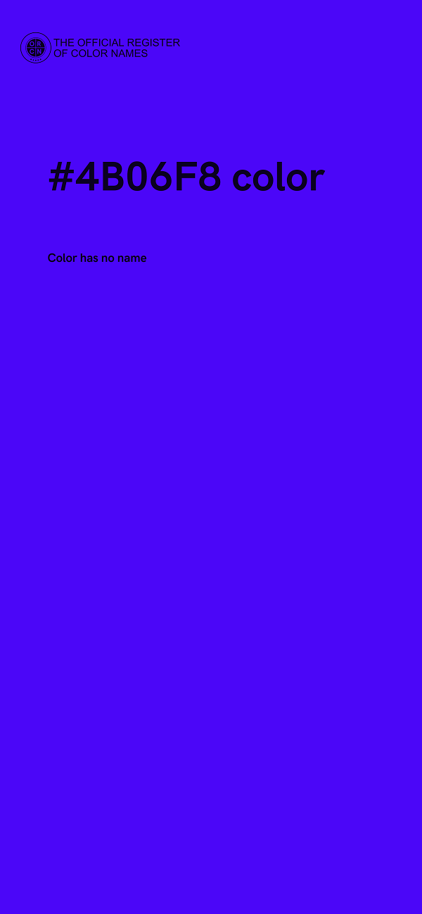 #4B06F8 color image
