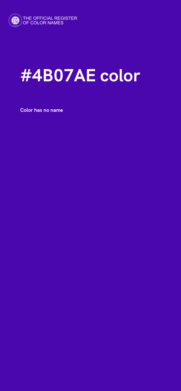 #4B07AE color image