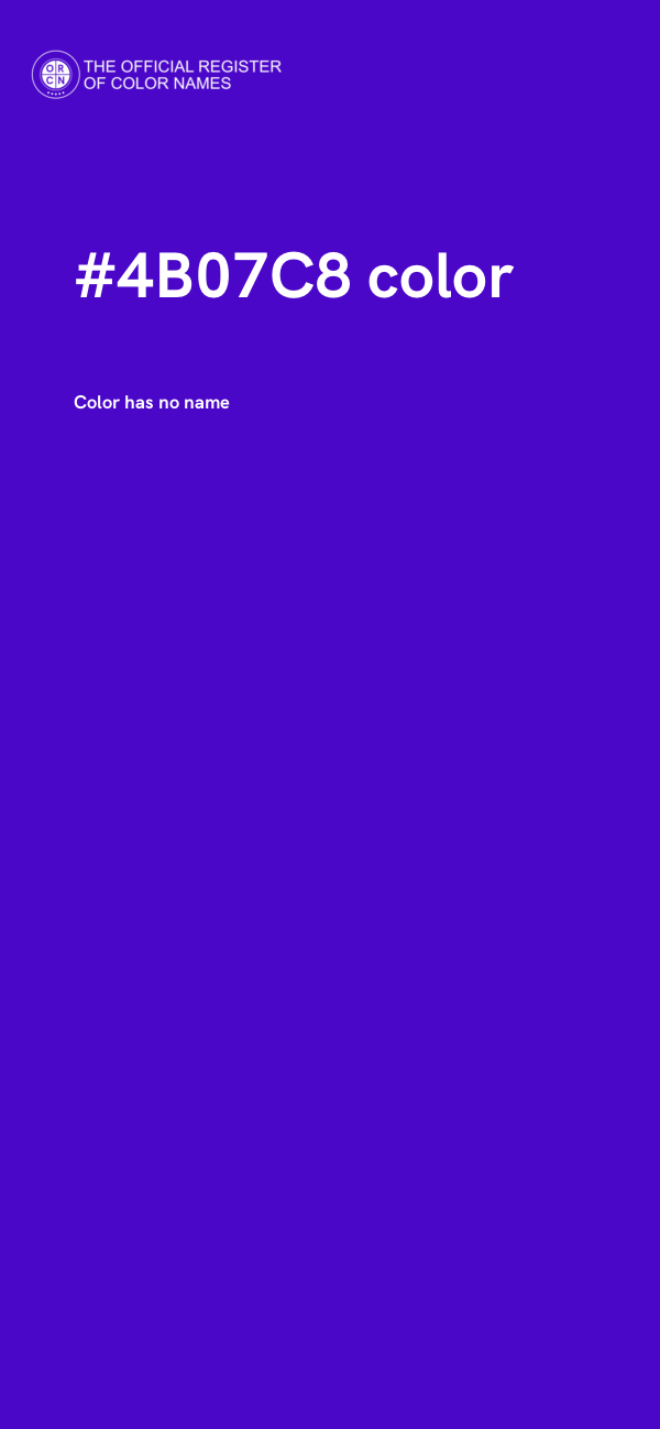 #4B07C8 color image