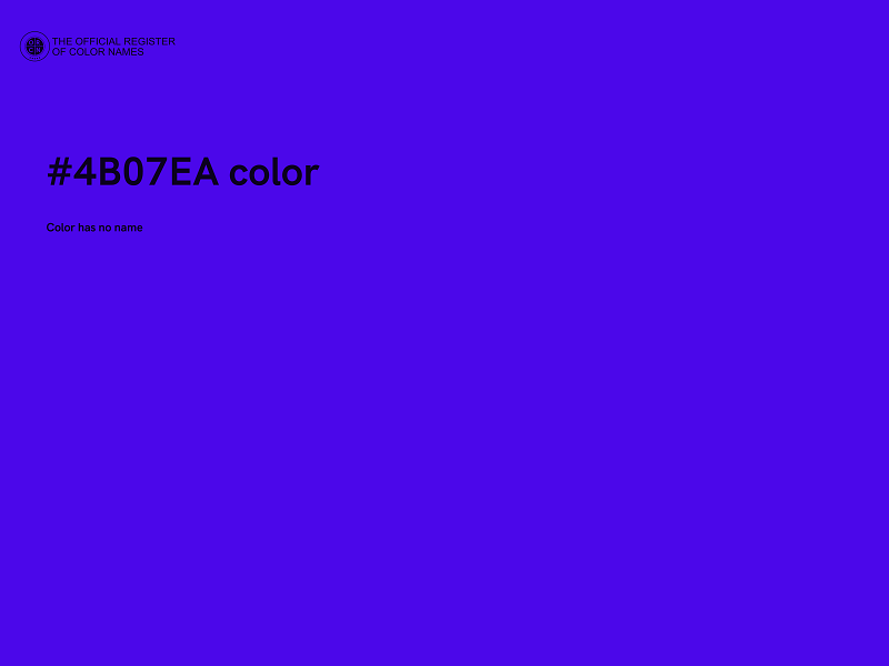 #4B07EA color image