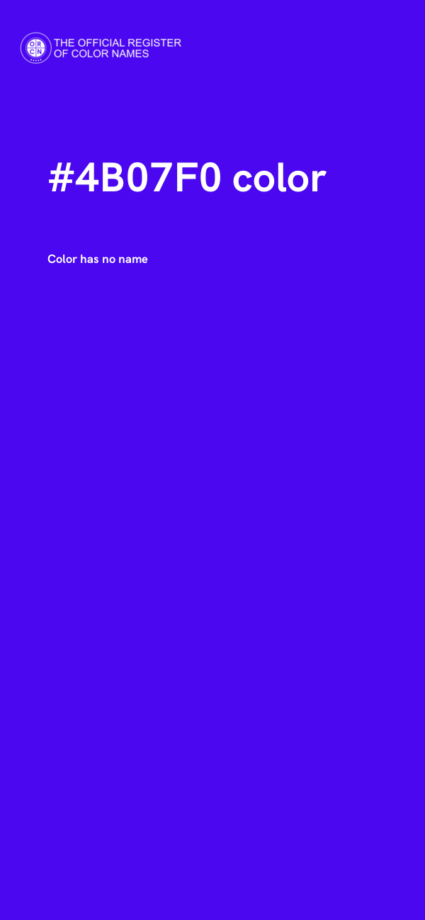 #4B07F0 color image