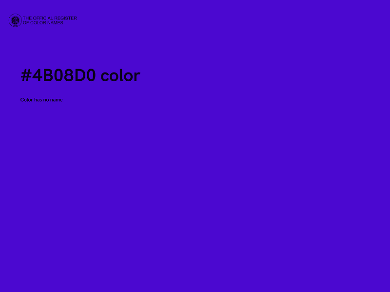 #4B08D0 color image