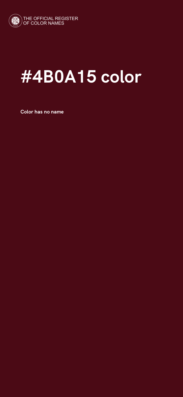 #4B0A15 color image