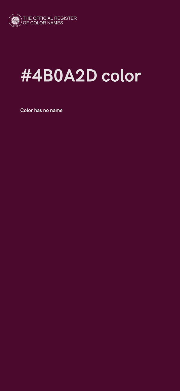#4B0A2D color image