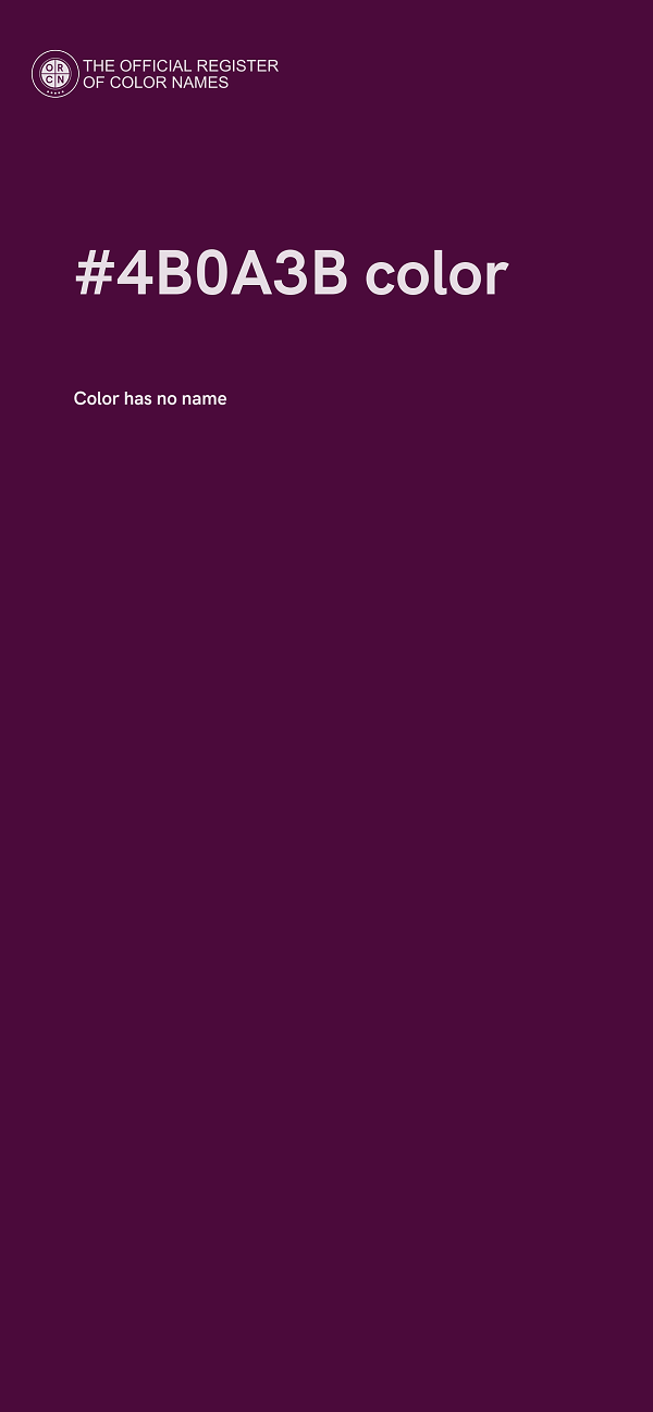 #4B0A3B color image