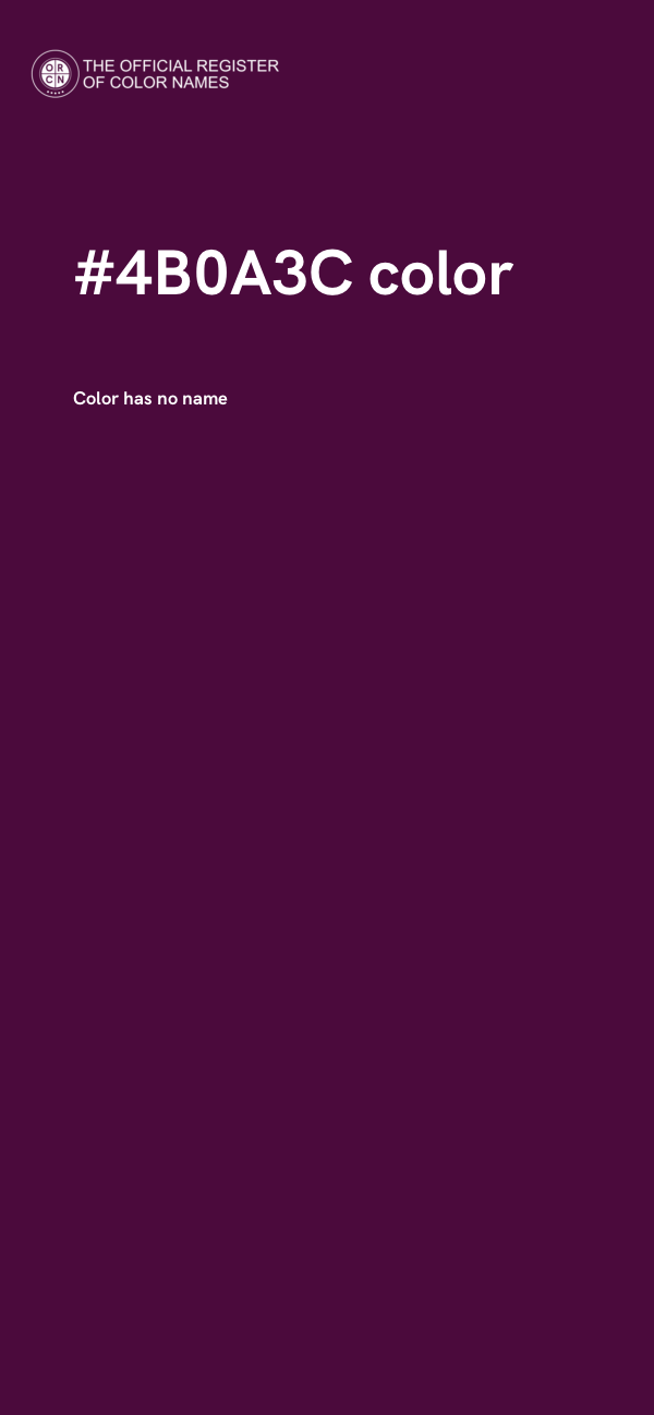 #4B0A3C color image