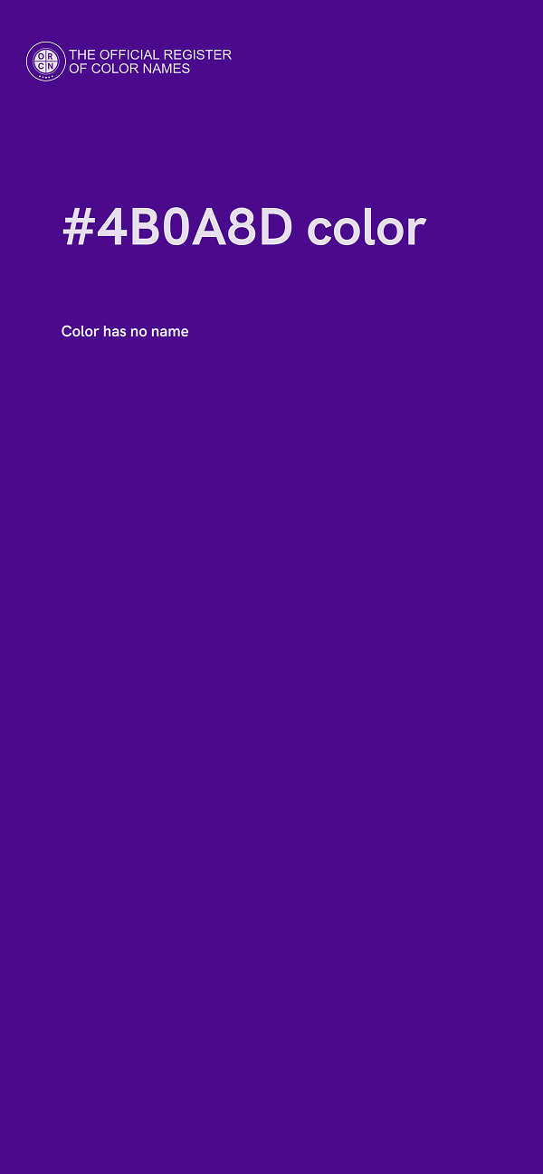 #4B0A8D color image