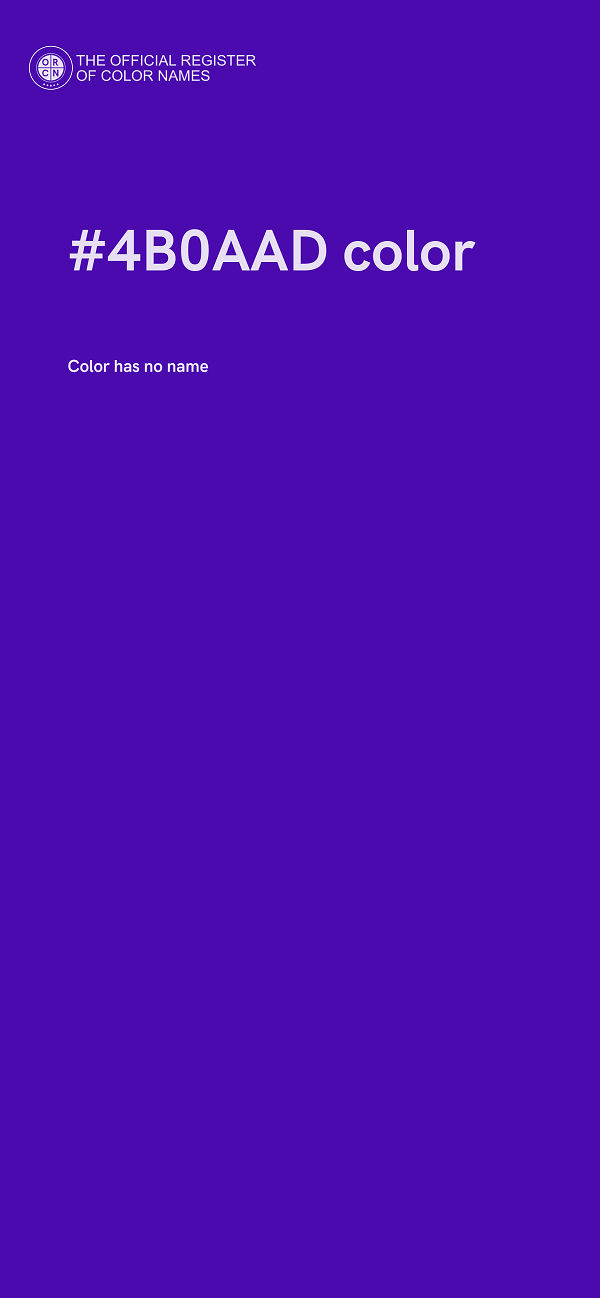 #4B0AAD color image