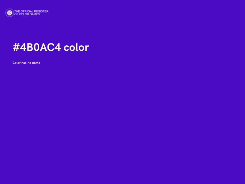 #4B0AC4 color image