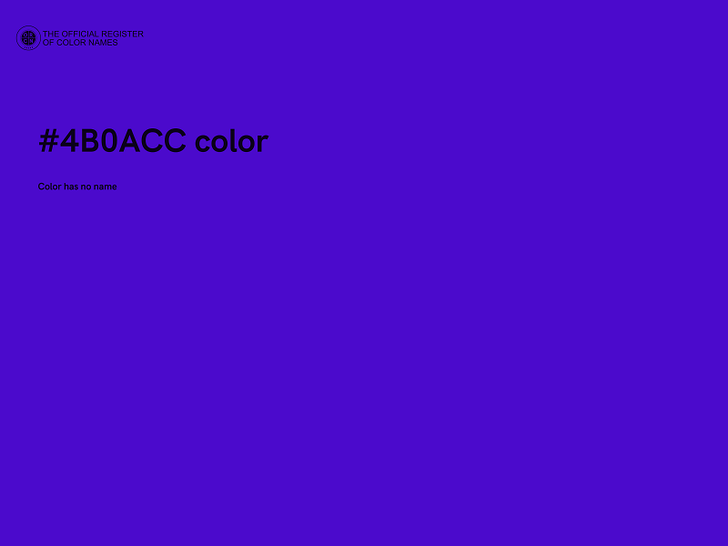 #4B0ACC color image