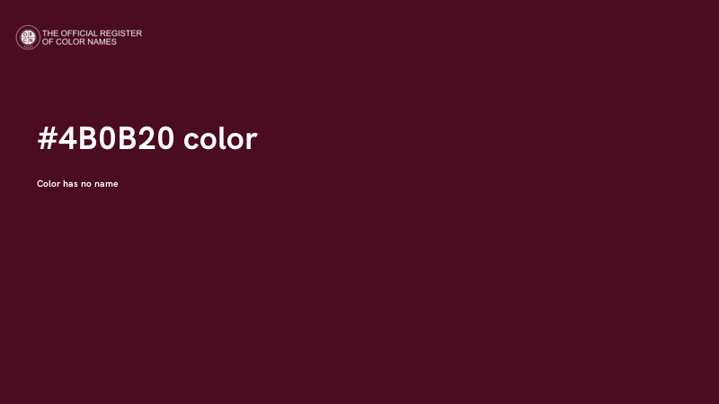 #4B0B20 color image