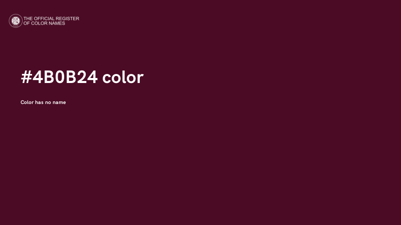 #4B0B24 color image