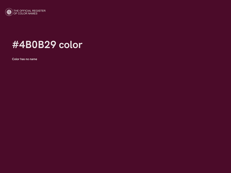 #4B0B29 color image