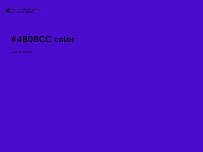 #4B0BCC color image