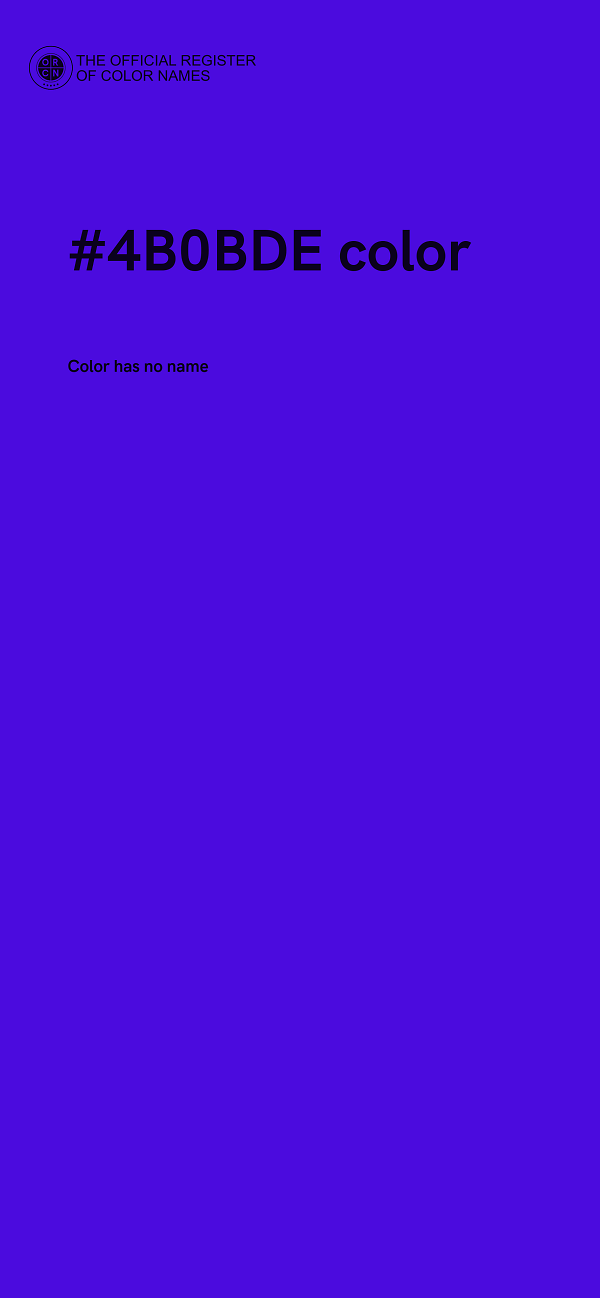 #4B0BDE color image