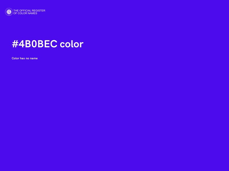 #4B0BEC color image