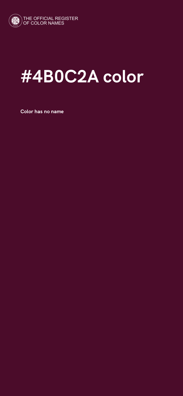 #4B0C2A color image