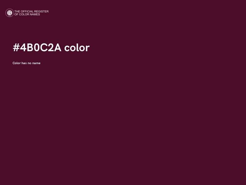 #4B0C2A color image