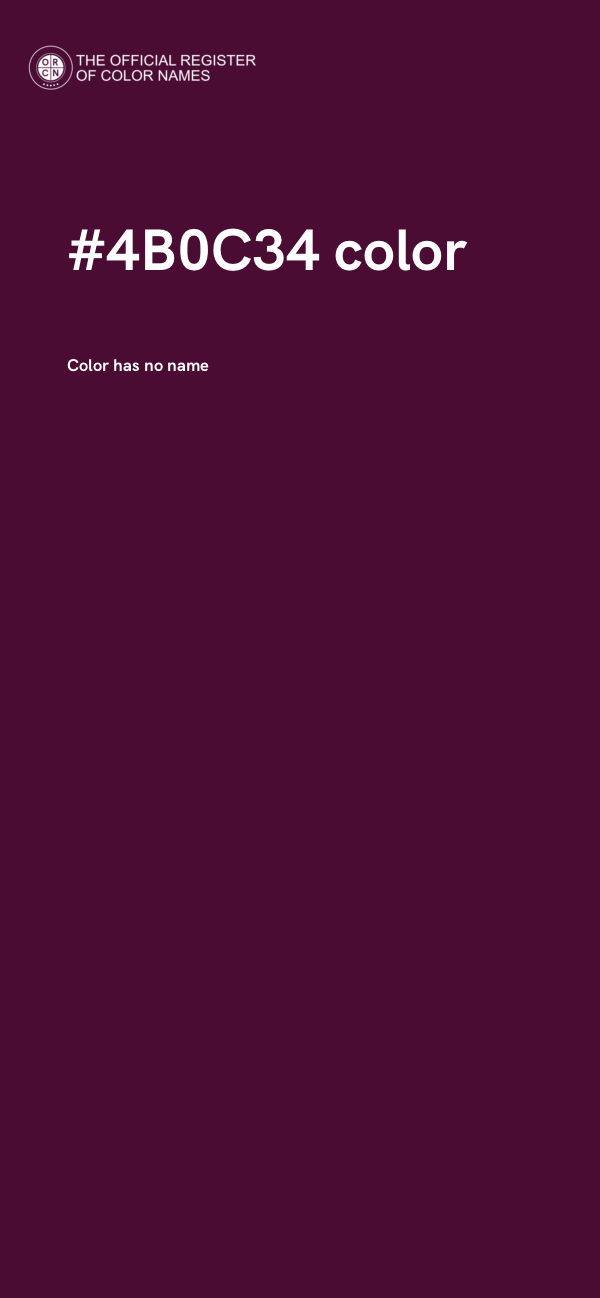 #4B0C34 color image