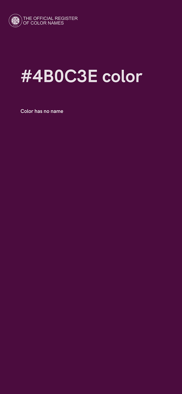 #4B0C3E color image